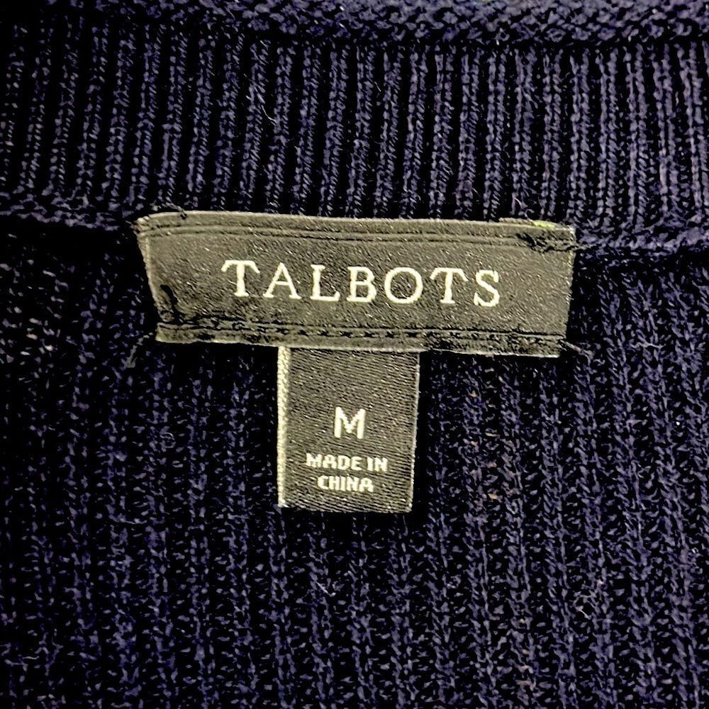 Talbots Cardigan Medium Longline Open Front Like New - Picture 13 of 14